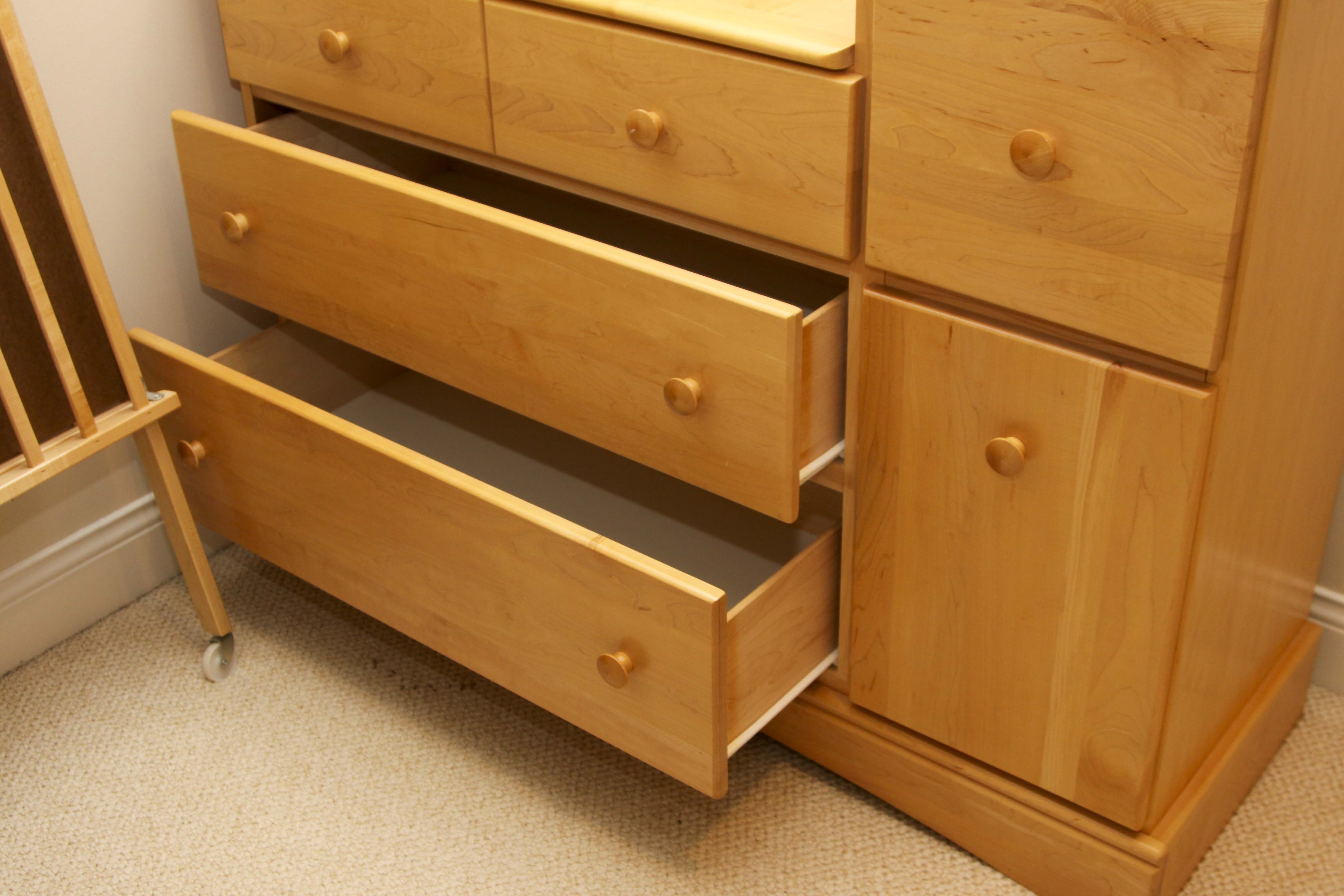 Wood Dresser and Changing Table