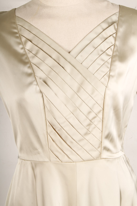 Pair of Vintage Ivory Cocktail Dresses