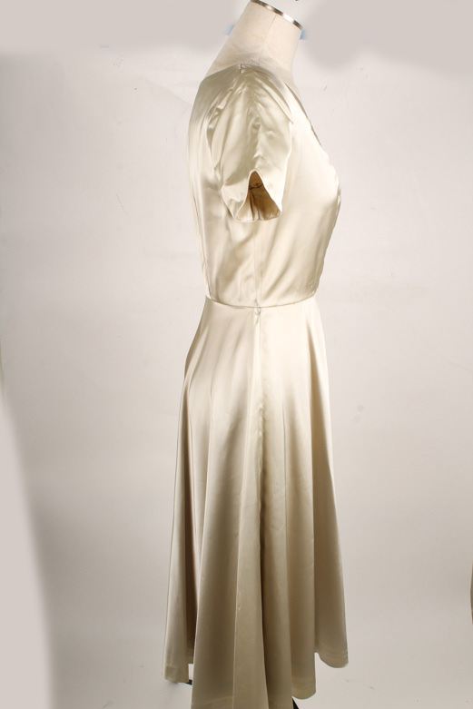 Pair of Vintage Ivory Cocktail Dresses