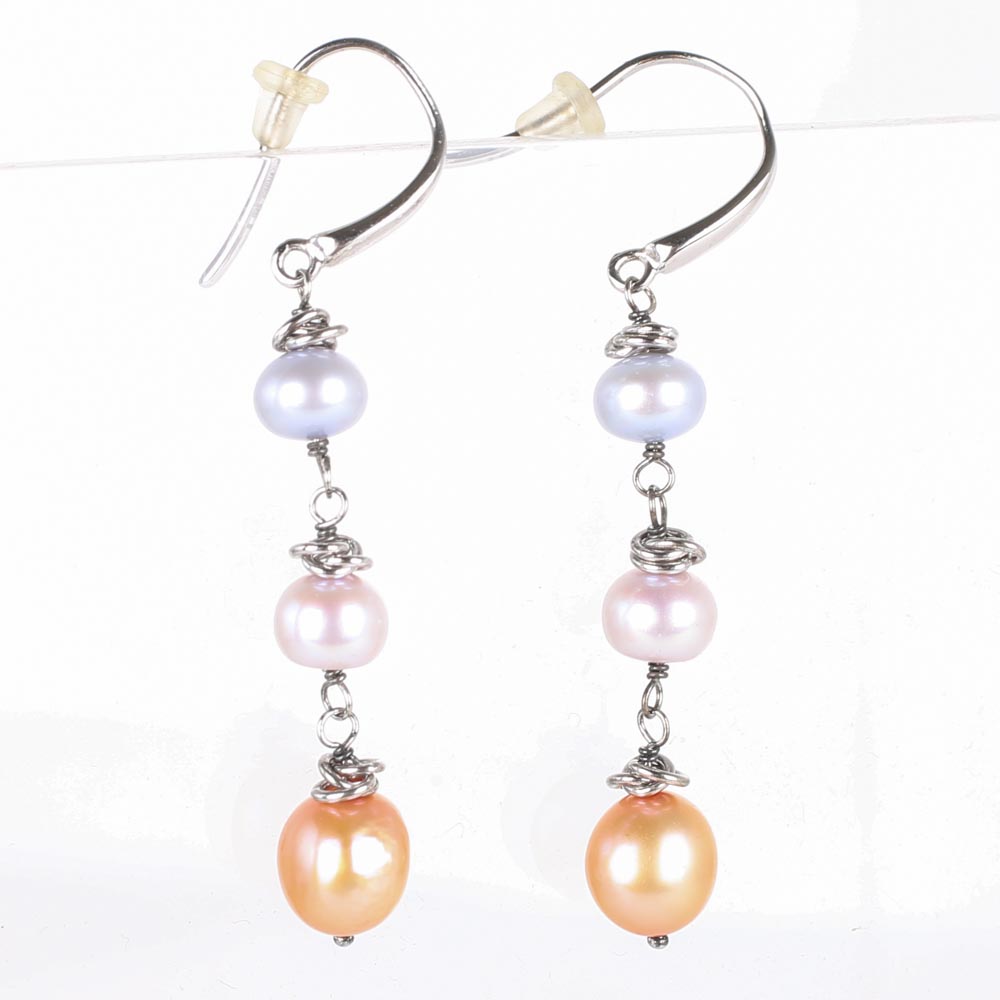 Honora Sterling Silver Freshwater Pearl Drop Earrings