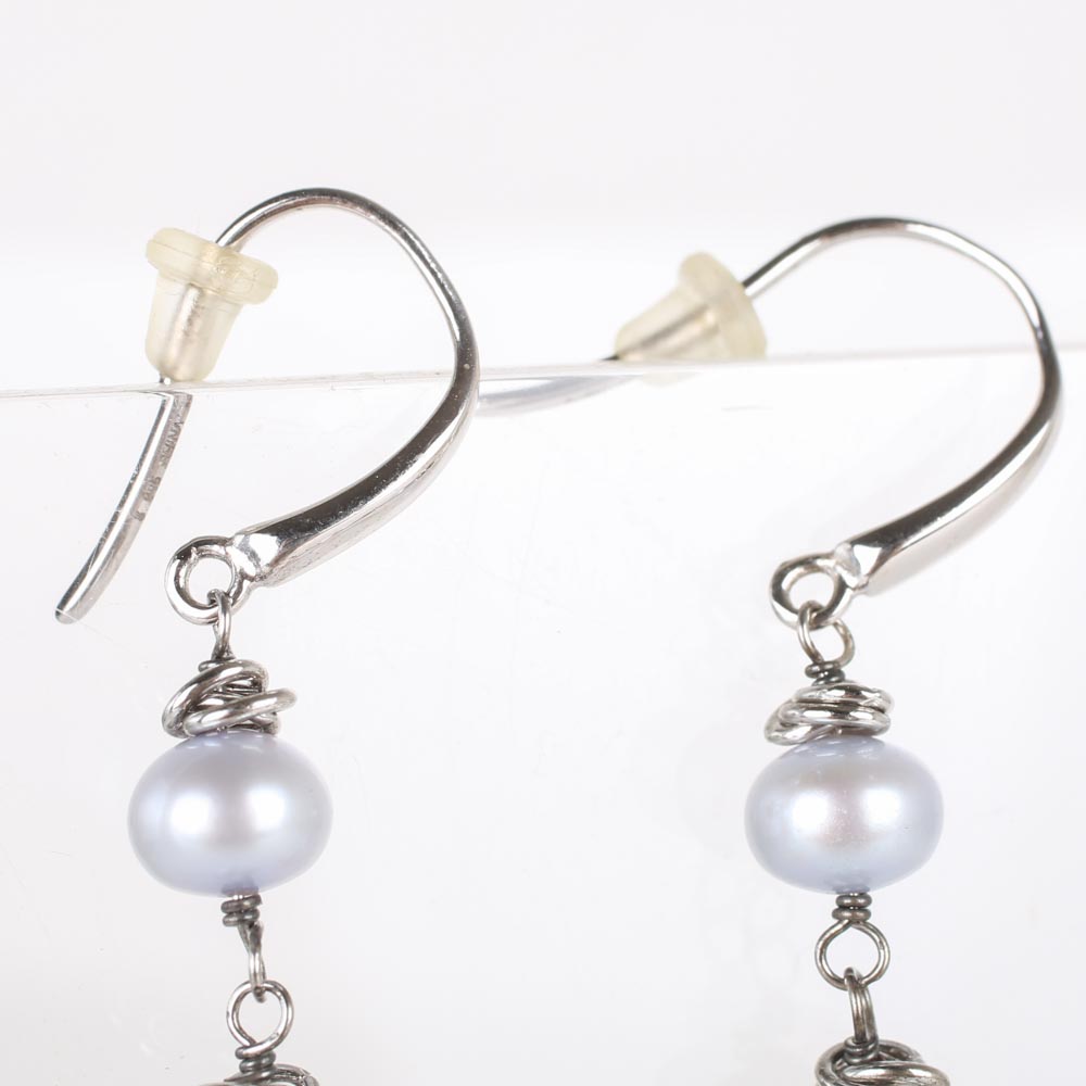Honora Sterling Silver Freshwater Pearl Drop Earrings