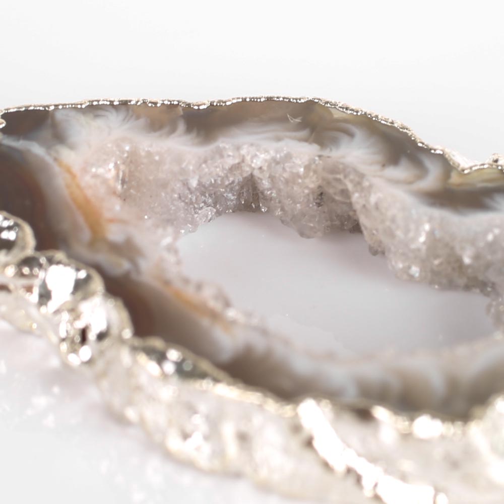 Nina Nguyen Sterling Silver Geode "Venus" Dangle Earrings