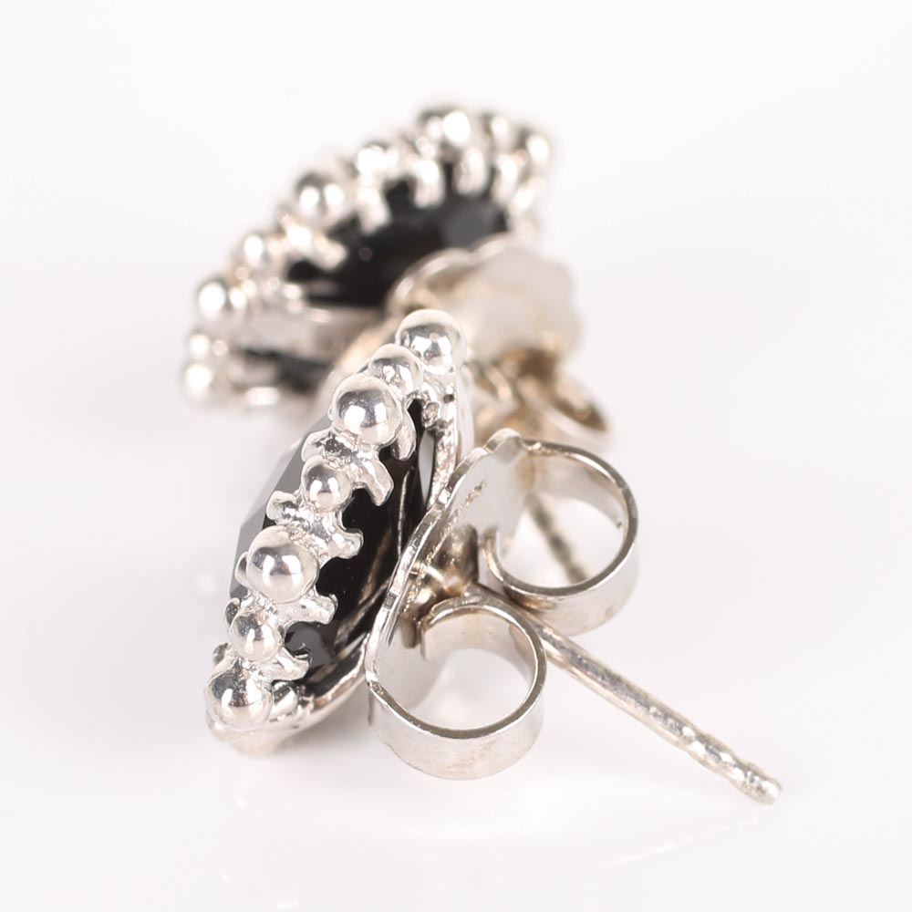 Anzie Sterling Silver Black Onyx Earrings