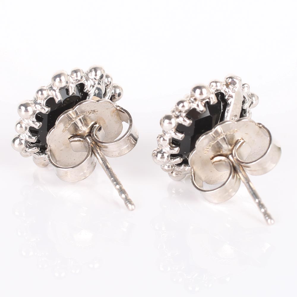 Anzie Sterling Silver Black Onyx Earrings