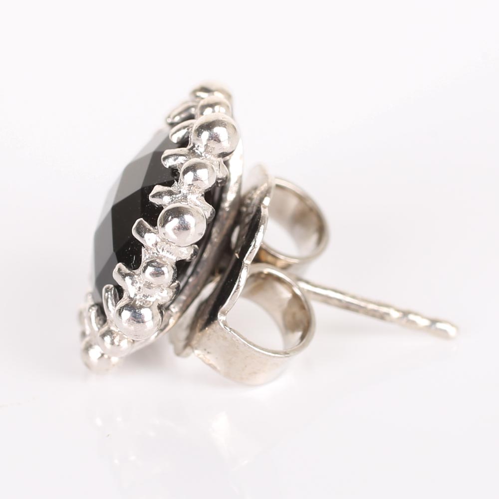 Anzie Sterling Silver Black Onyx Earrings