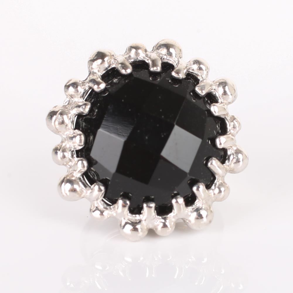 Anzie Sterling Silver Black Onyx Earrings