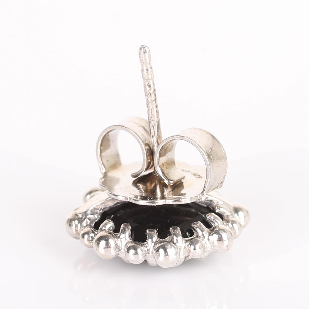 Anzie Sterling Silver Black Onyx Earrings