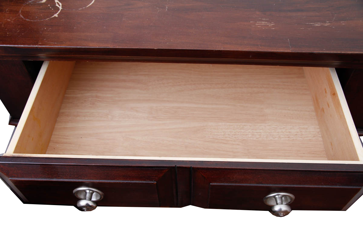 Contemporary Mahogany Finished Nightstands