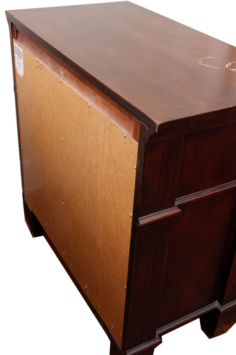 Contemporary Mahogany Finished Nightstands