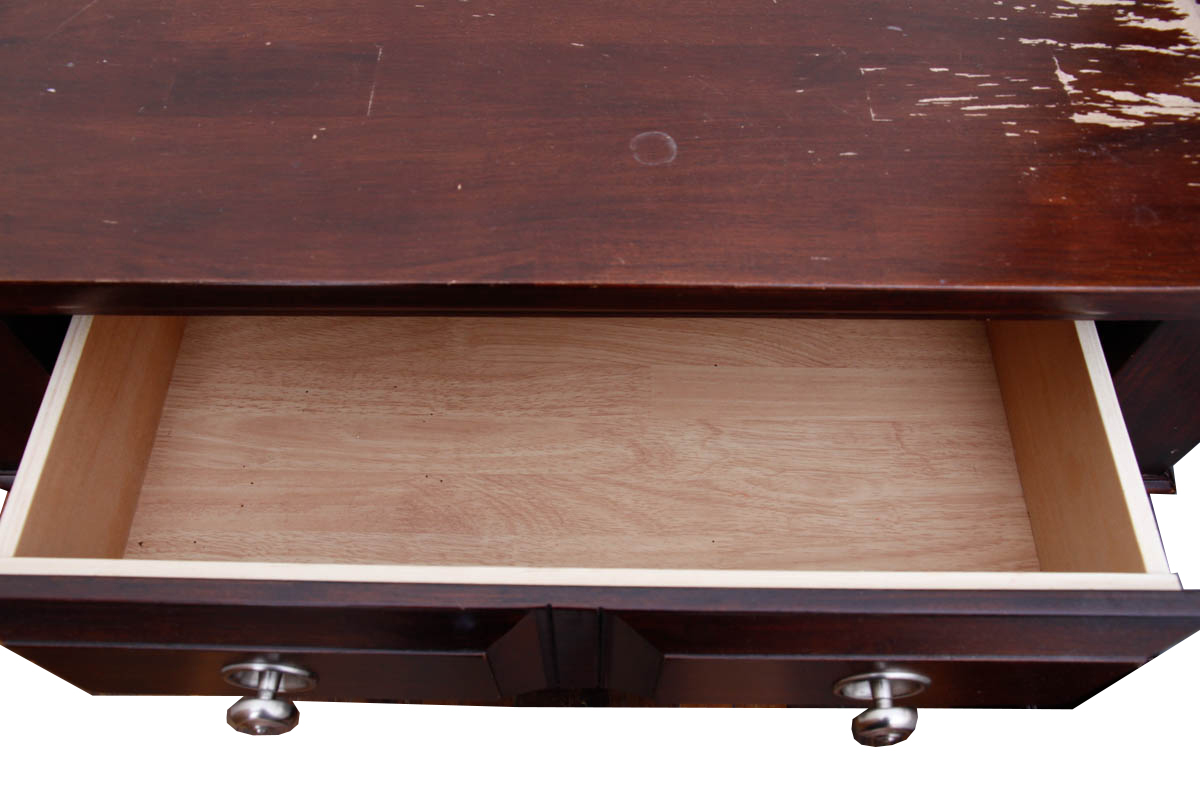 Contemporary Mahogany Finished Nightstands