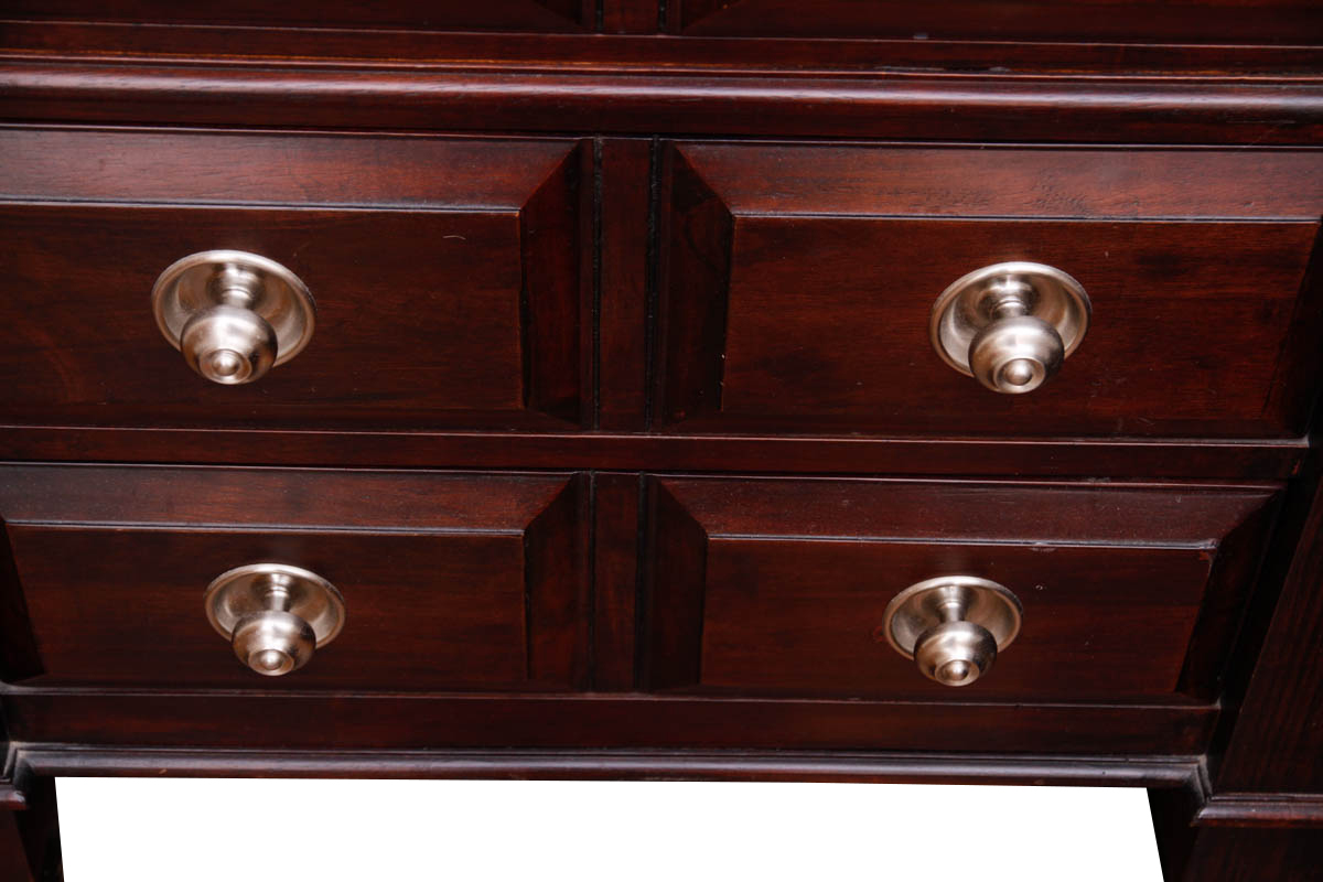 Contemporary Mahogany Finished Nightstands