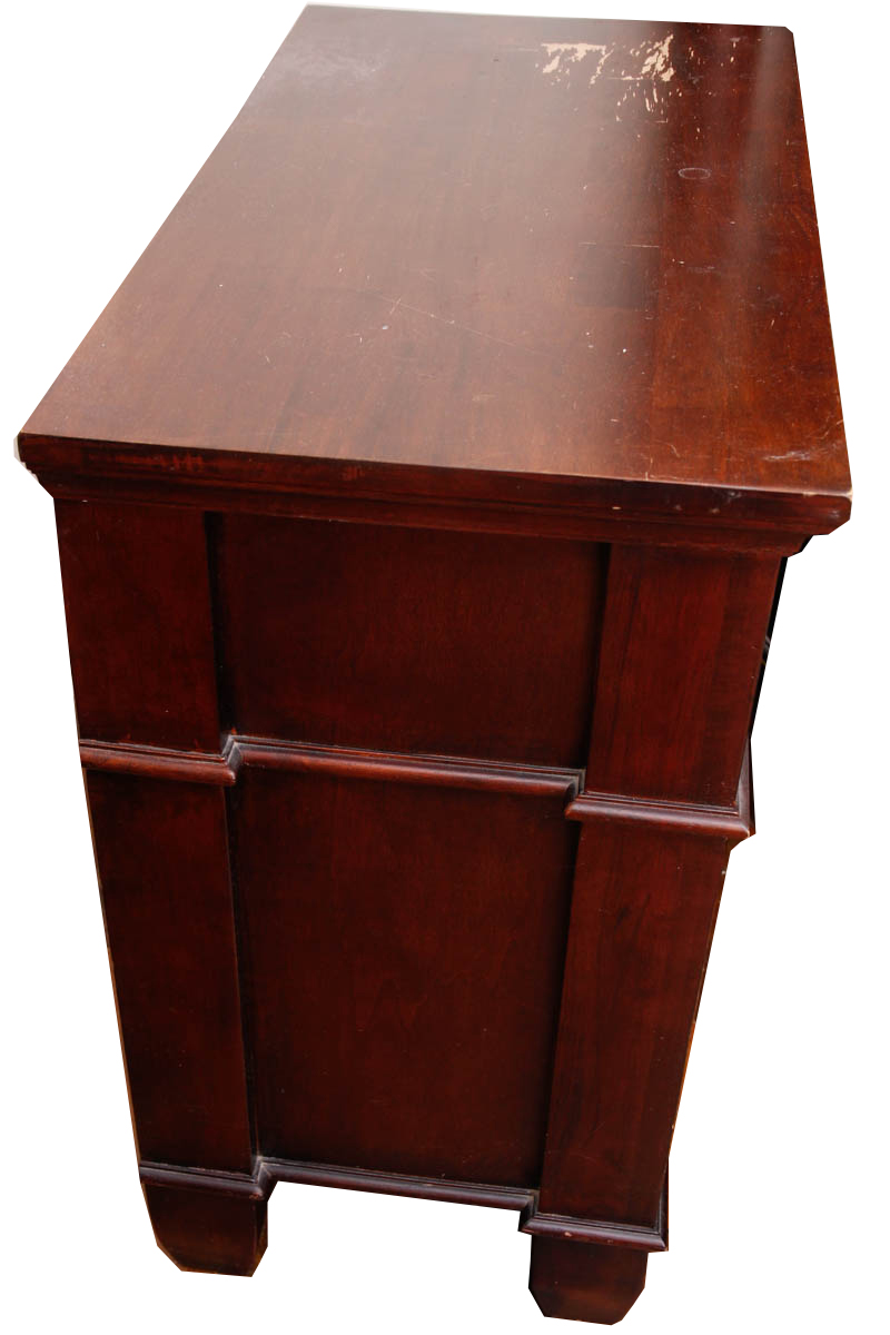 Contemporary Mahogany Finished Nightstands