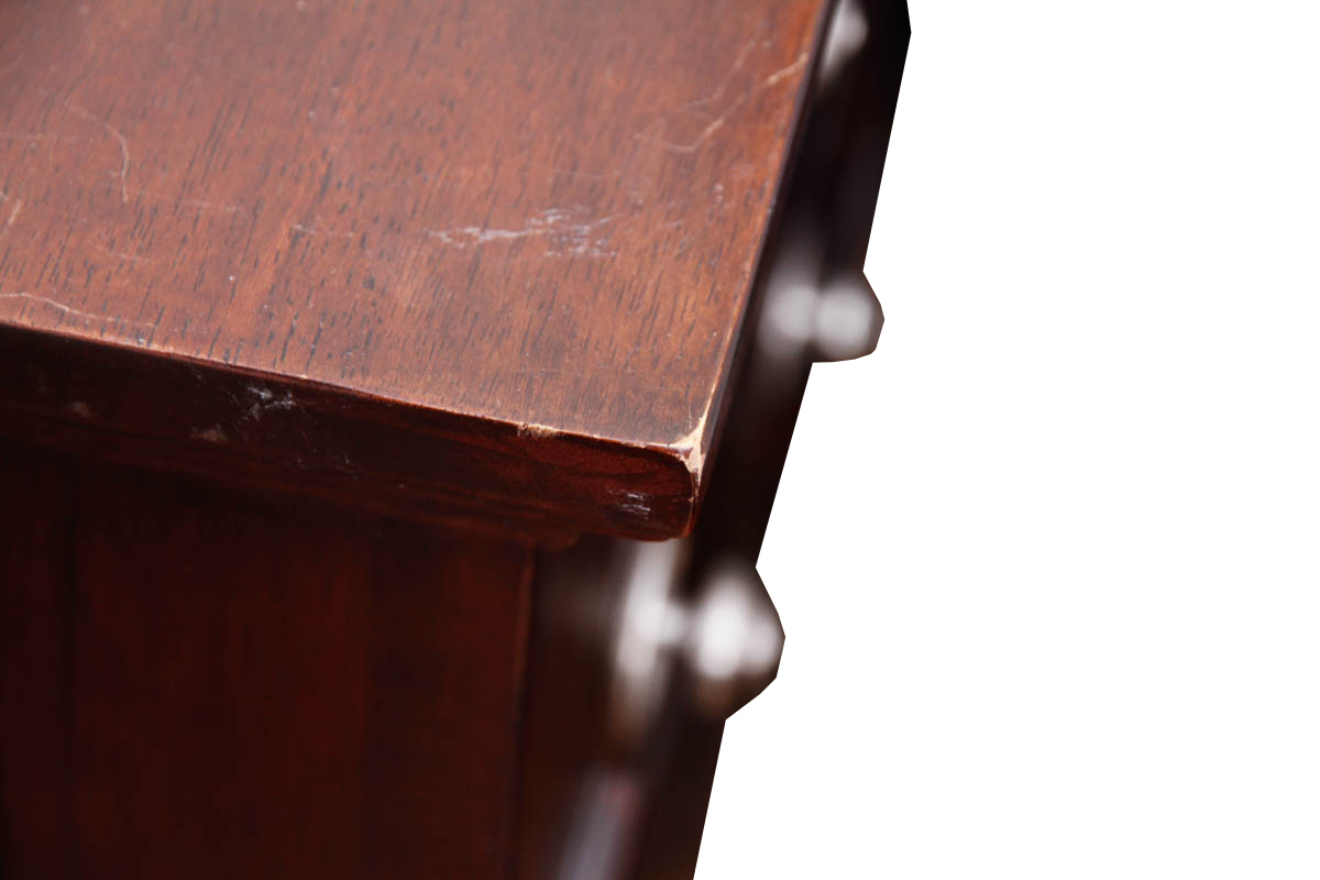 Contemporary Mahogany Finished Nightstands