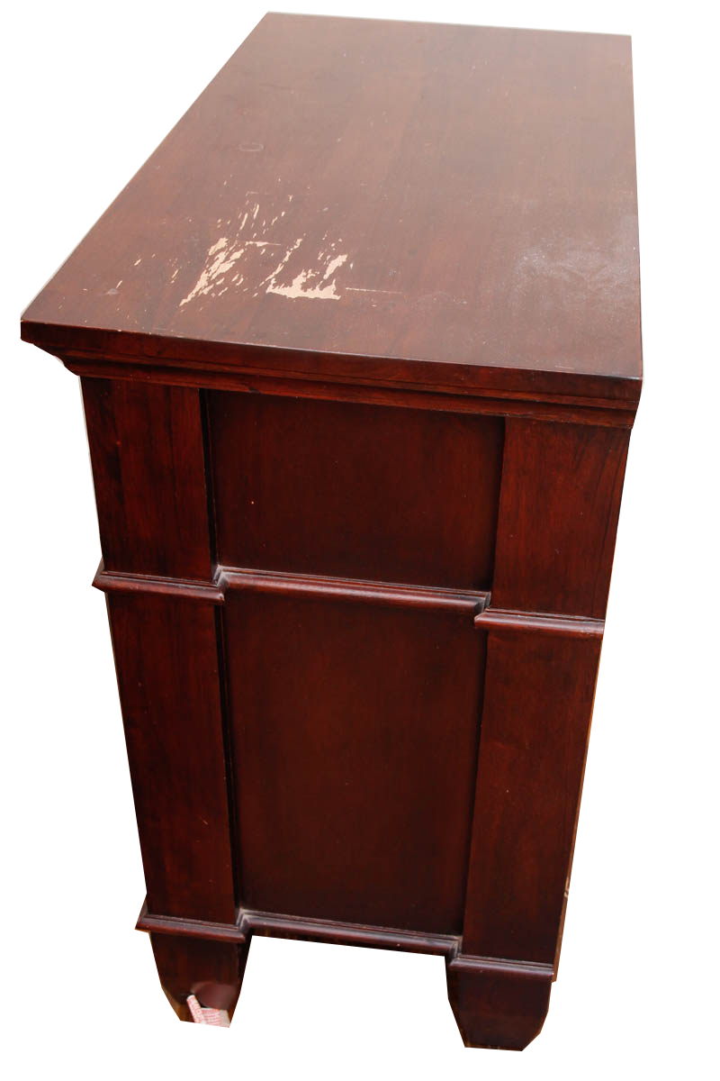 Contemporary Mahogany Finished Nightstands