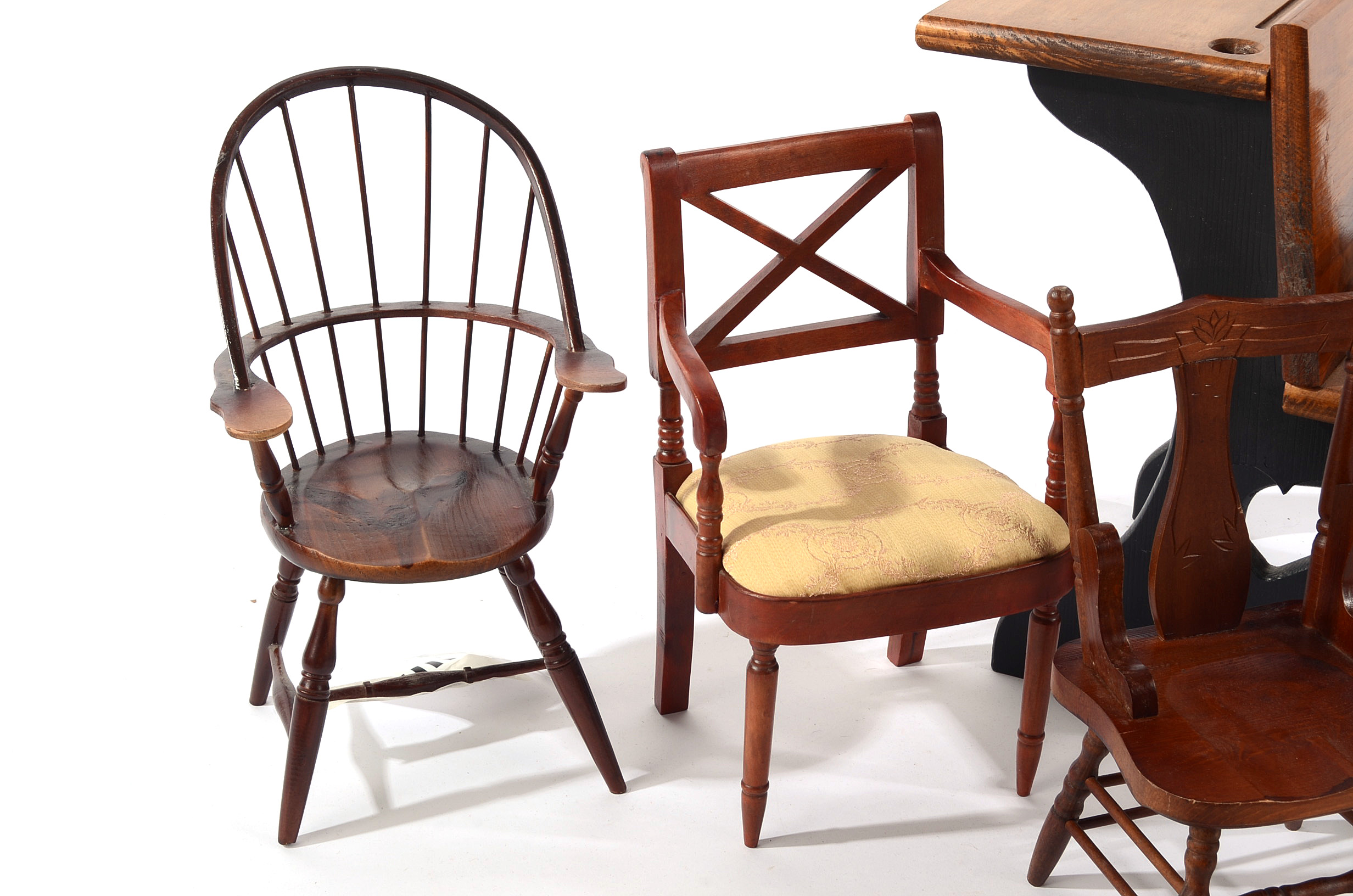 Collection of Wood Doll Furniture