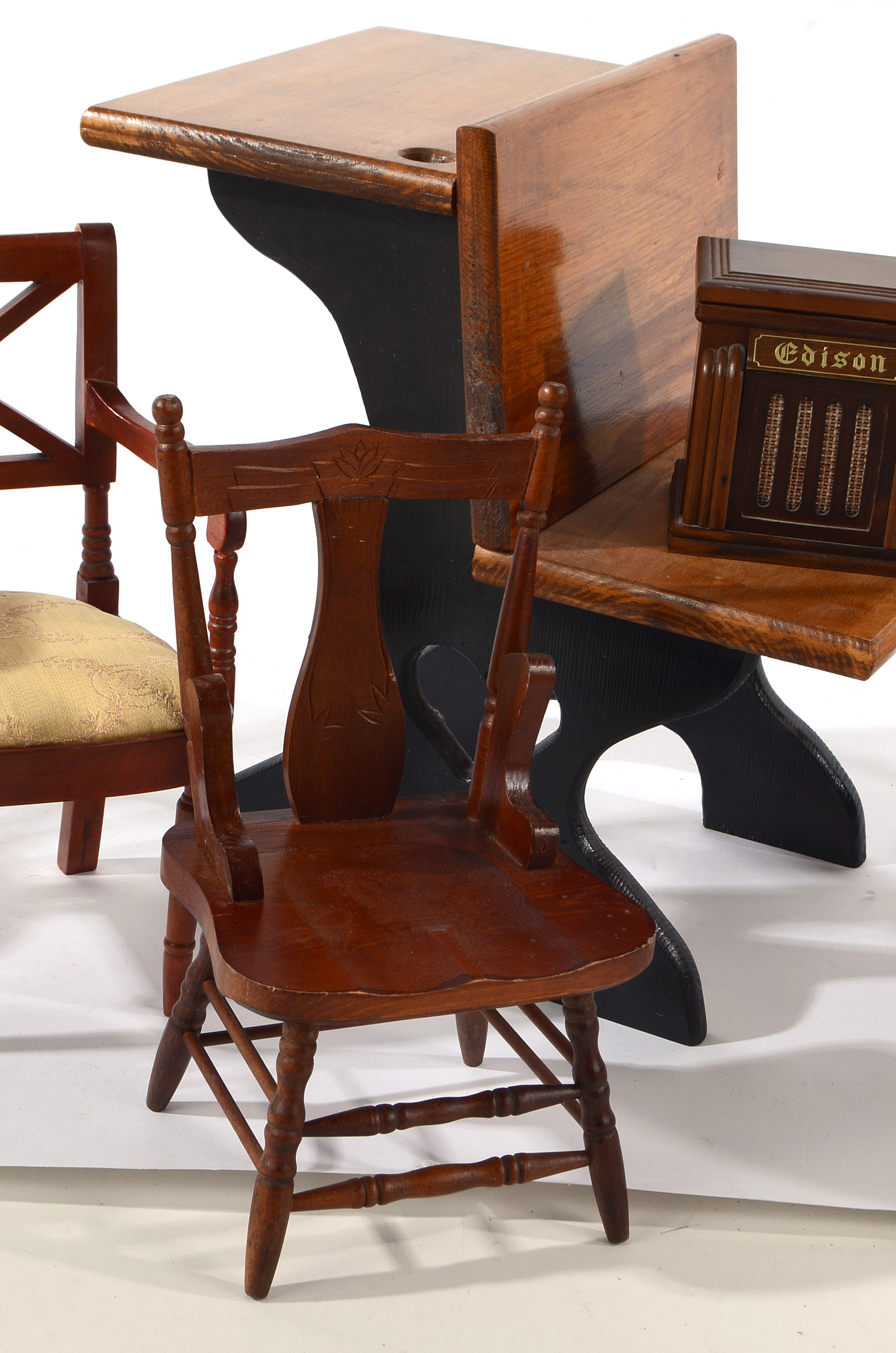 Collection of Wood Doll Furniture