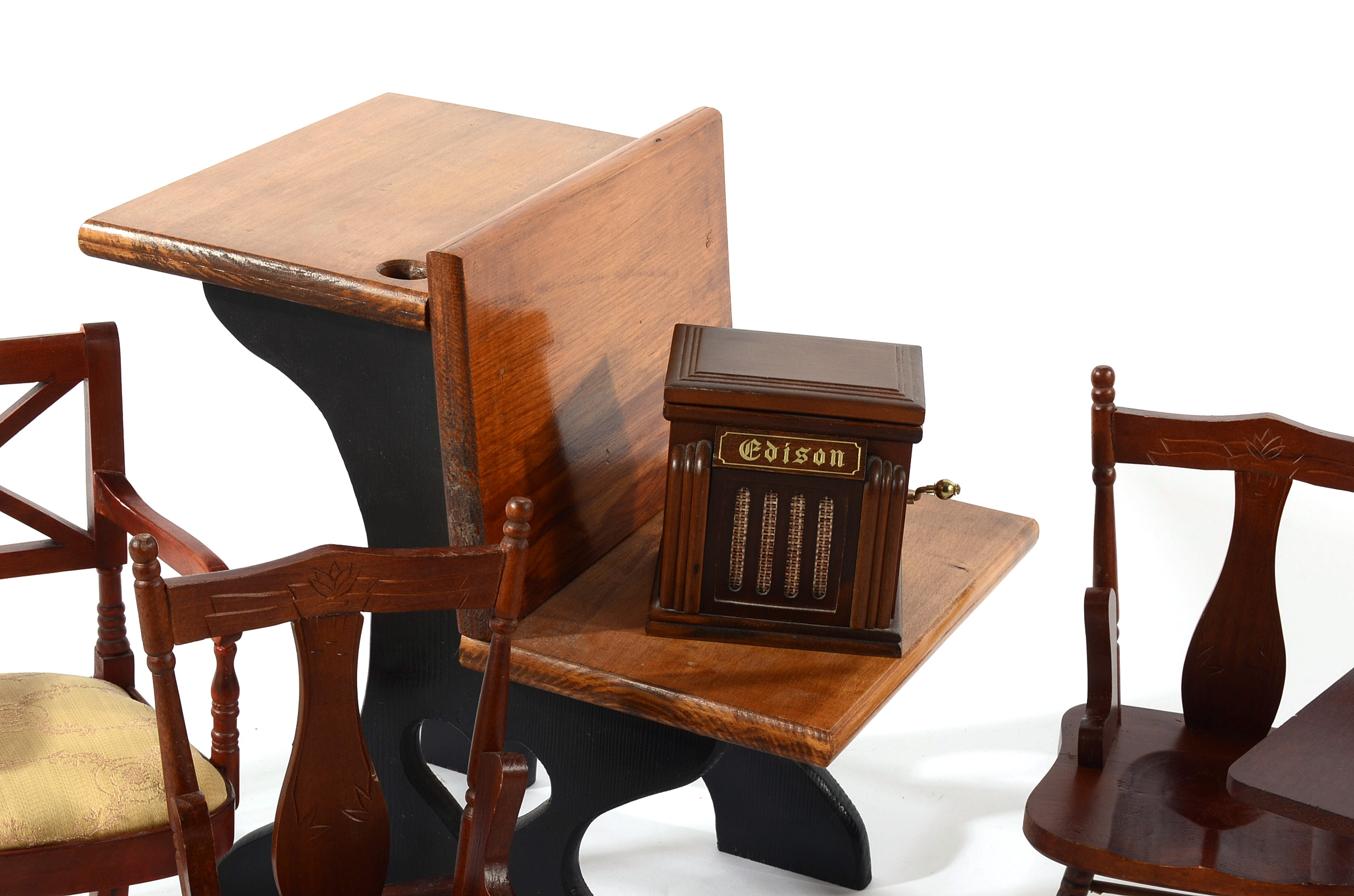 Collection of Wood Doll Furniture