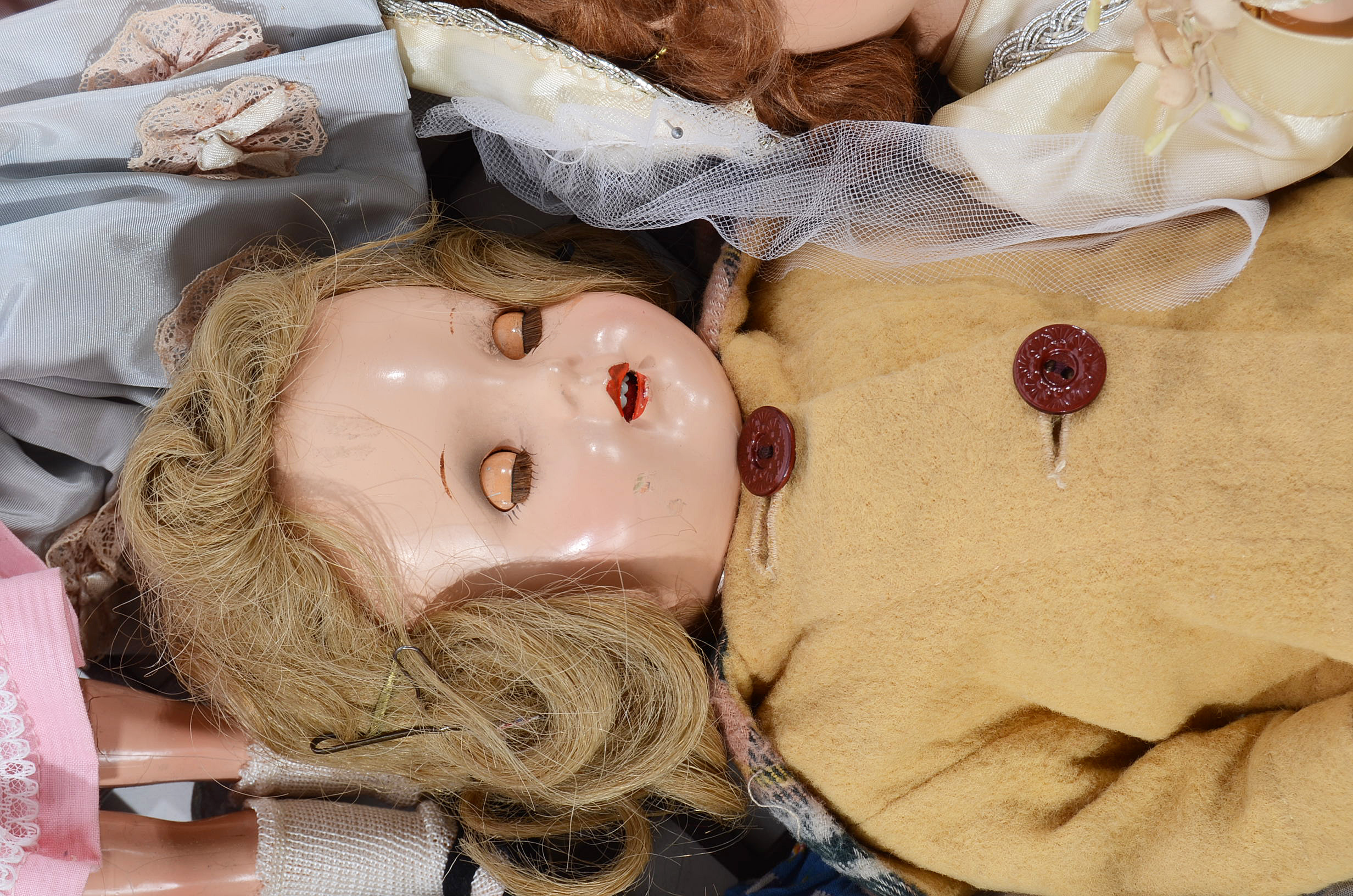 Collection of Assorted Vintage Composition Dolls