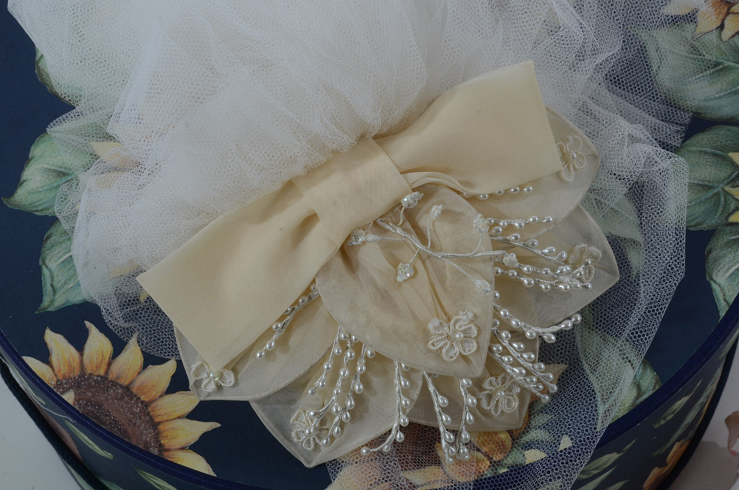 Women's Vintage Veil and Headband Hat