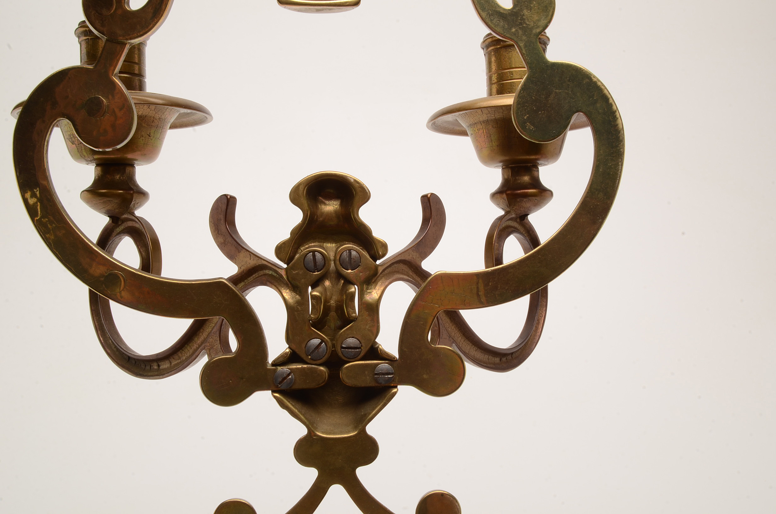 Pair of Brass Candle Sconces