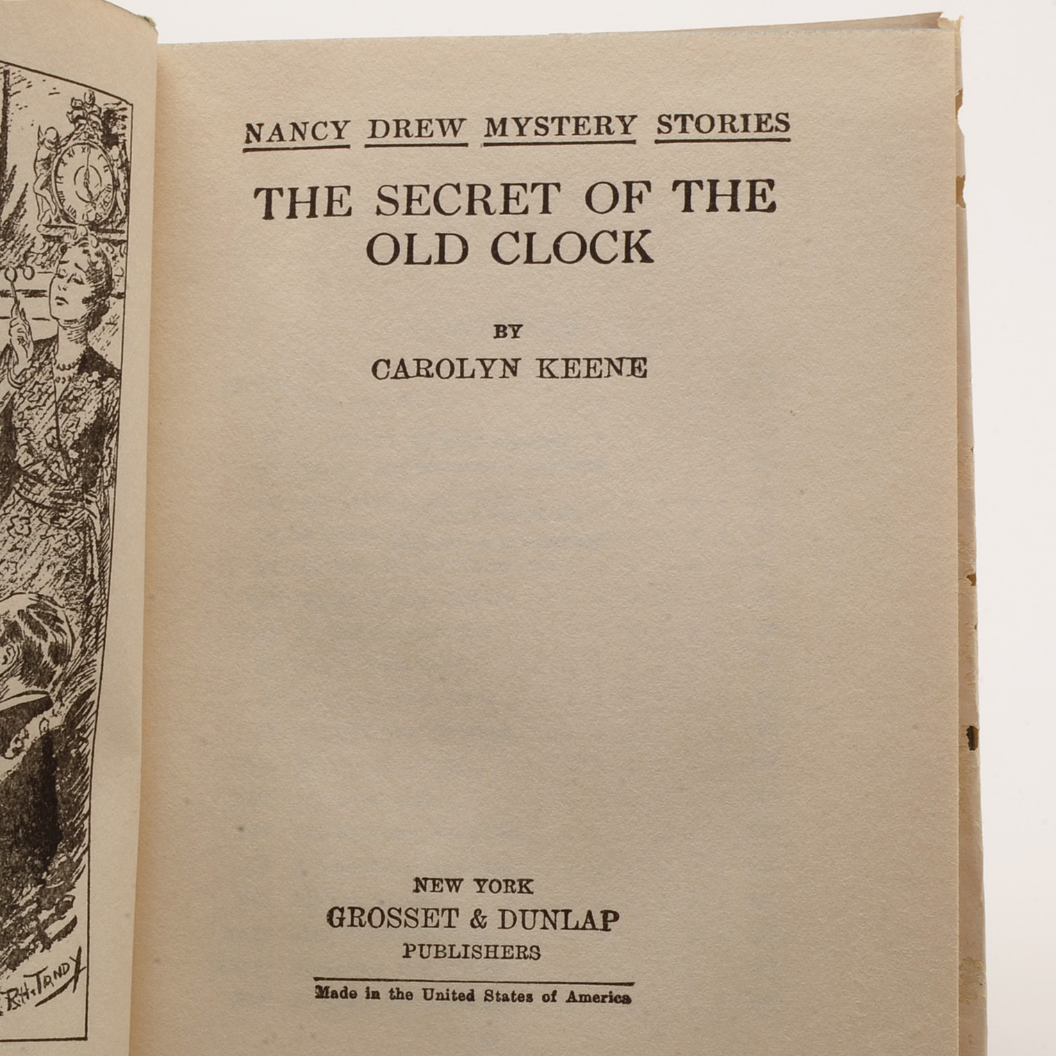 1944 "Nancy Drew Mystery Stories: The Secret of the Old Clock"