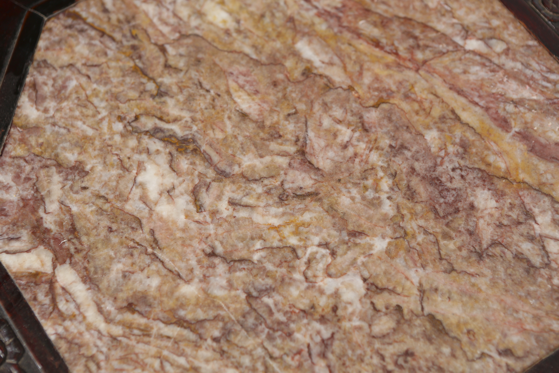 Chinese Inspired Carved Mahogany Accent Table