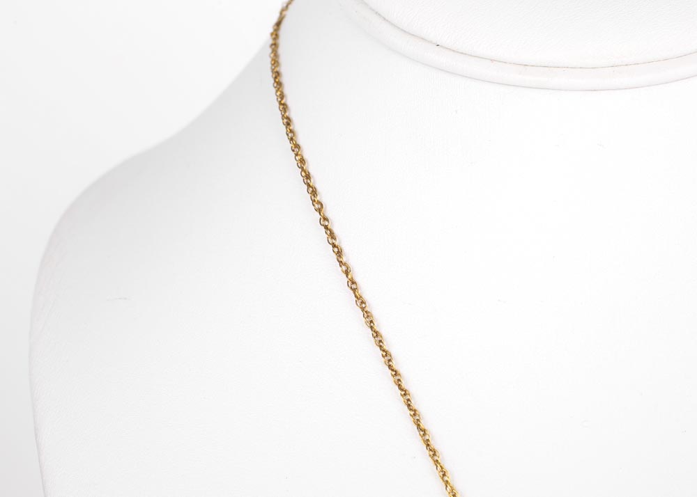 Sterling Silver Freeform Sapphire and Diamond Necklace