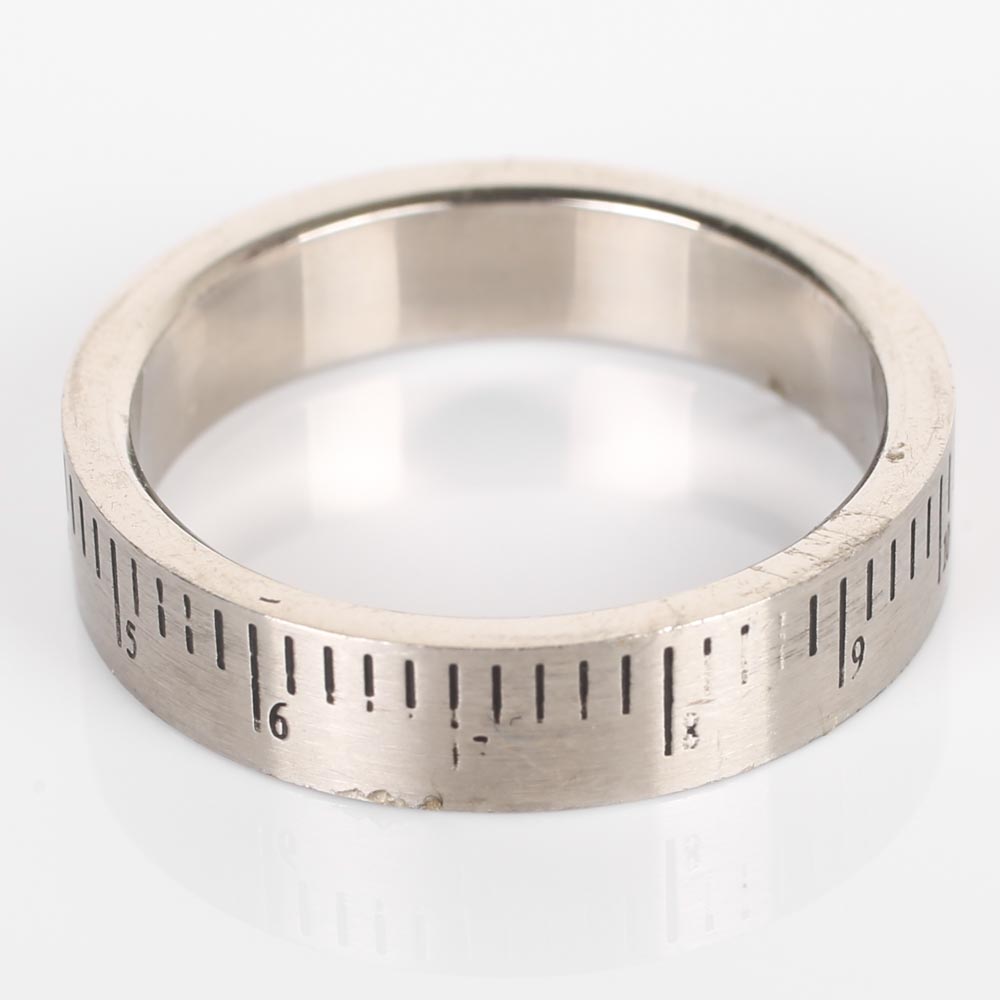 Stainless Steel "Ruler" Band