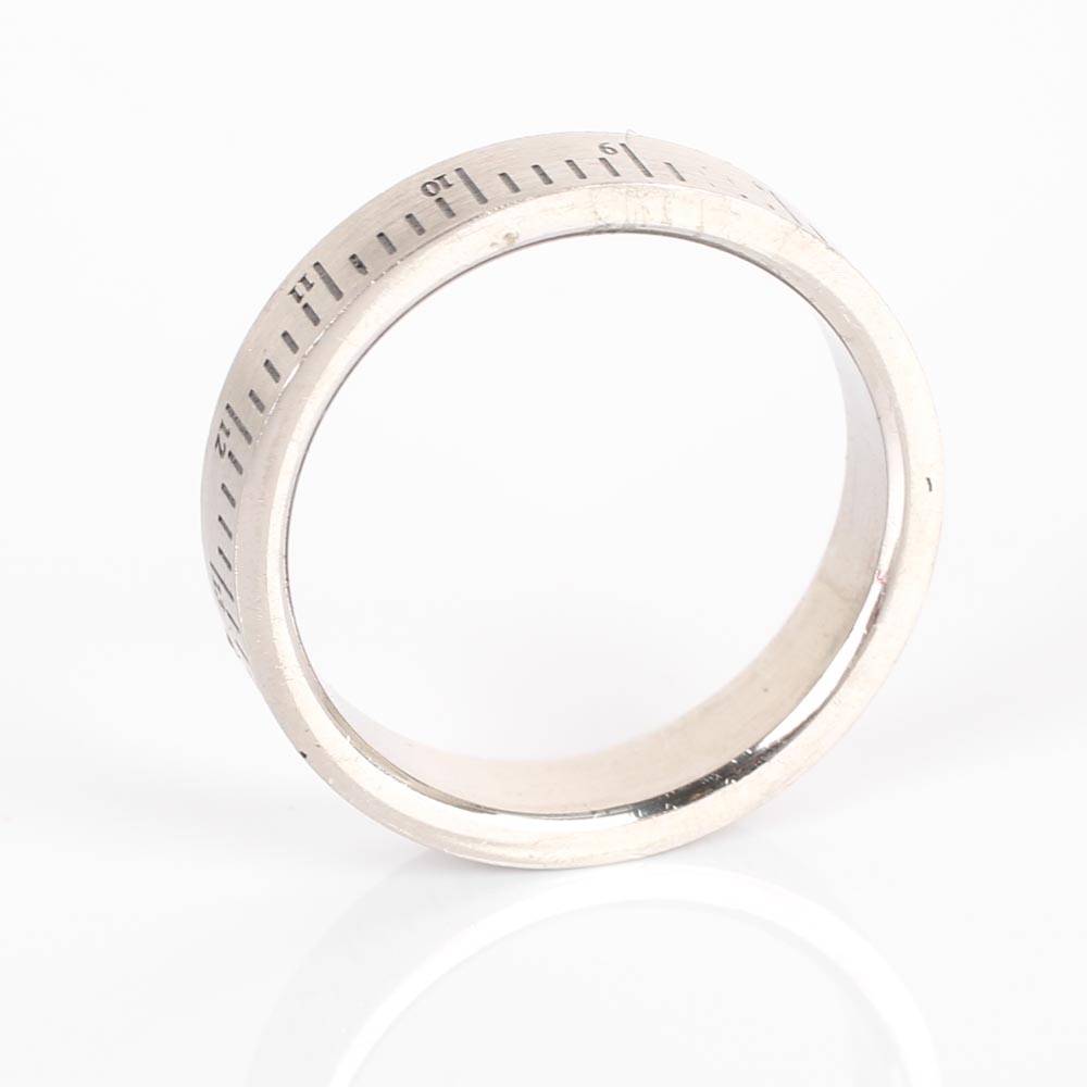 Stainless Steel "Ruler" Band