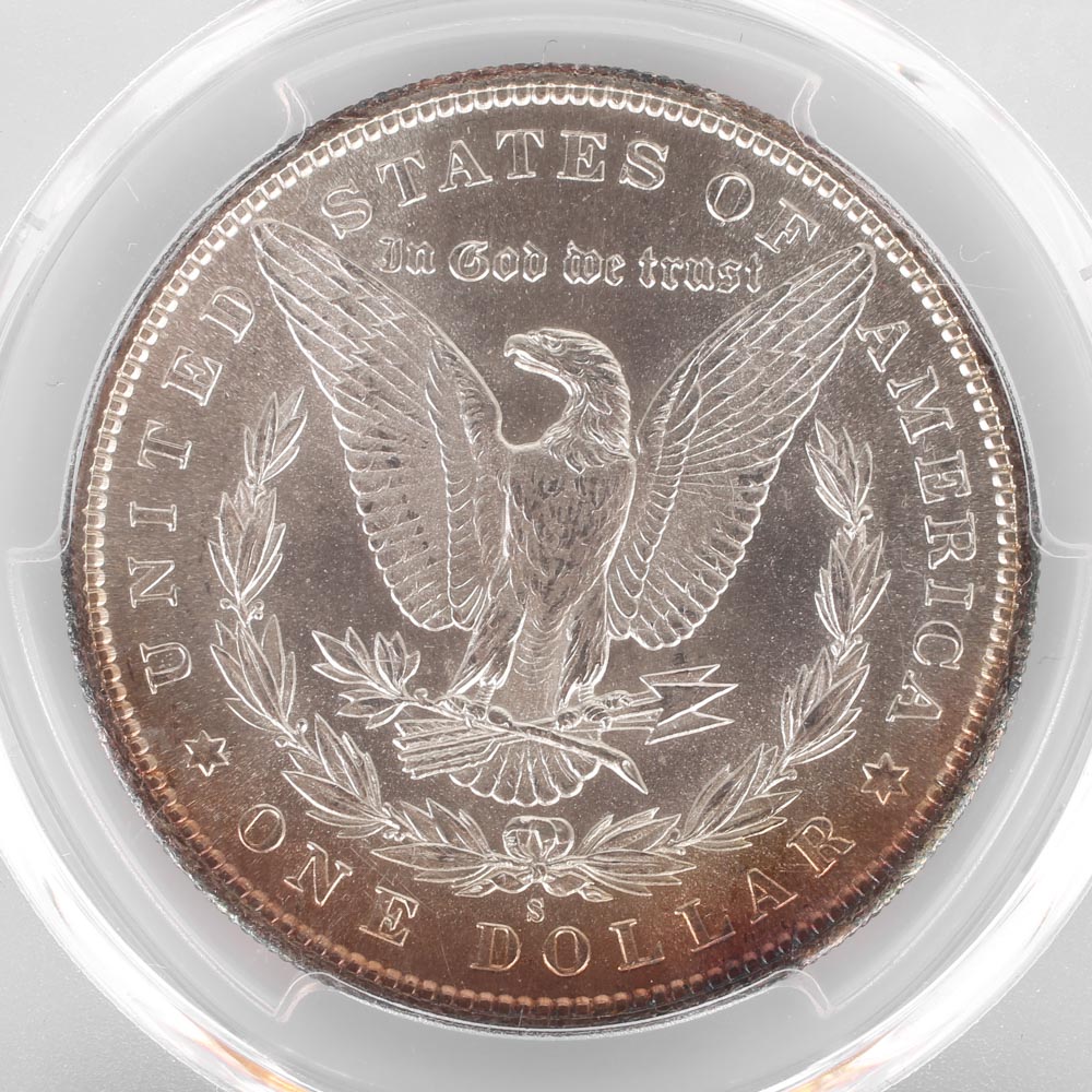 PCGS Graded 1890 S Morgan Silver Dollar