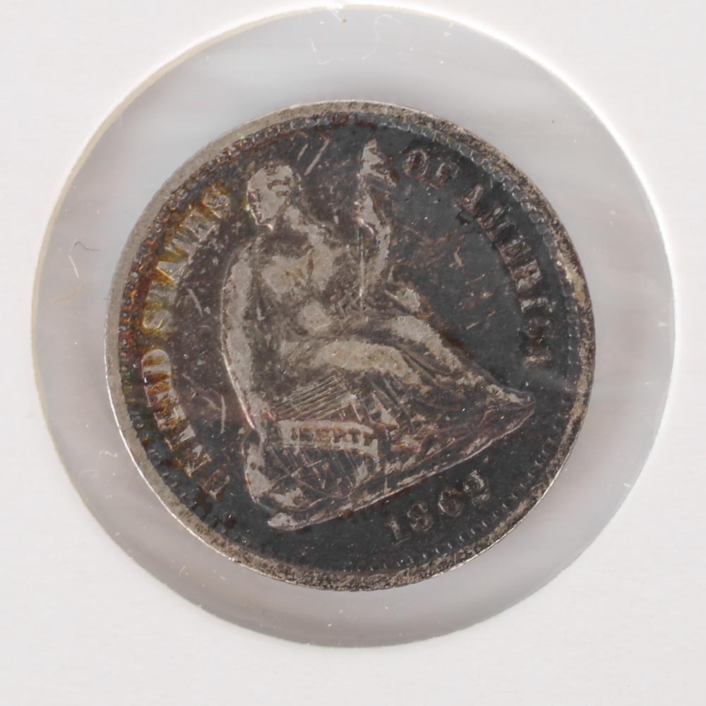 1862 Seated Liberty Half Dime