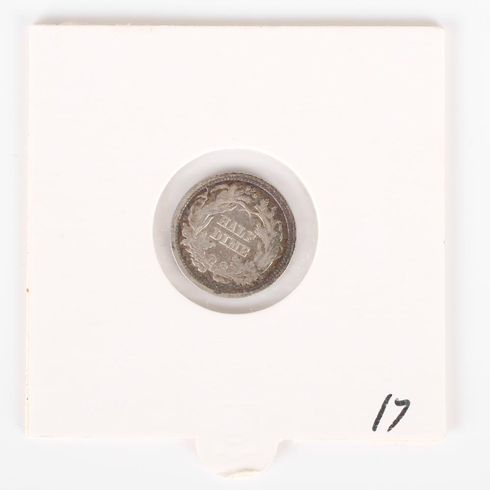 1862 Seated Liberty Half Dime