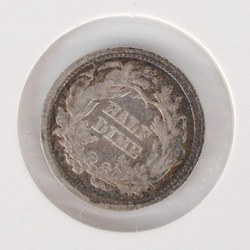 1862 Seated Liberty Half Dime