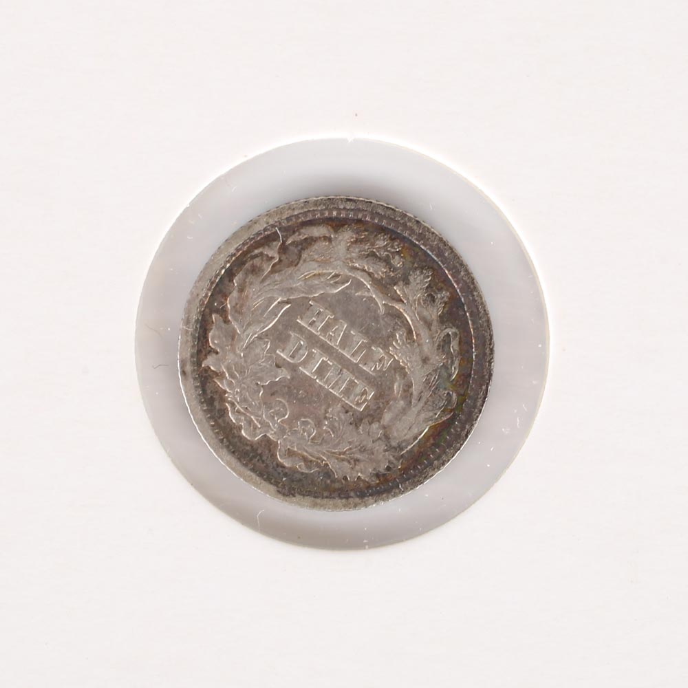 1862 Seated Liberty Half Dime