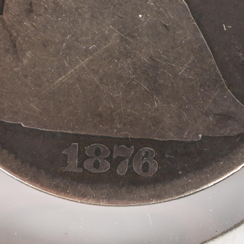 1876 Carson City Seated Liberty Half Dollar