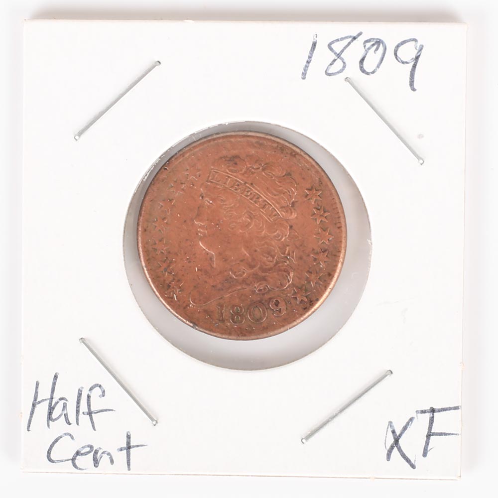 1809 Classic Head Half Cent
