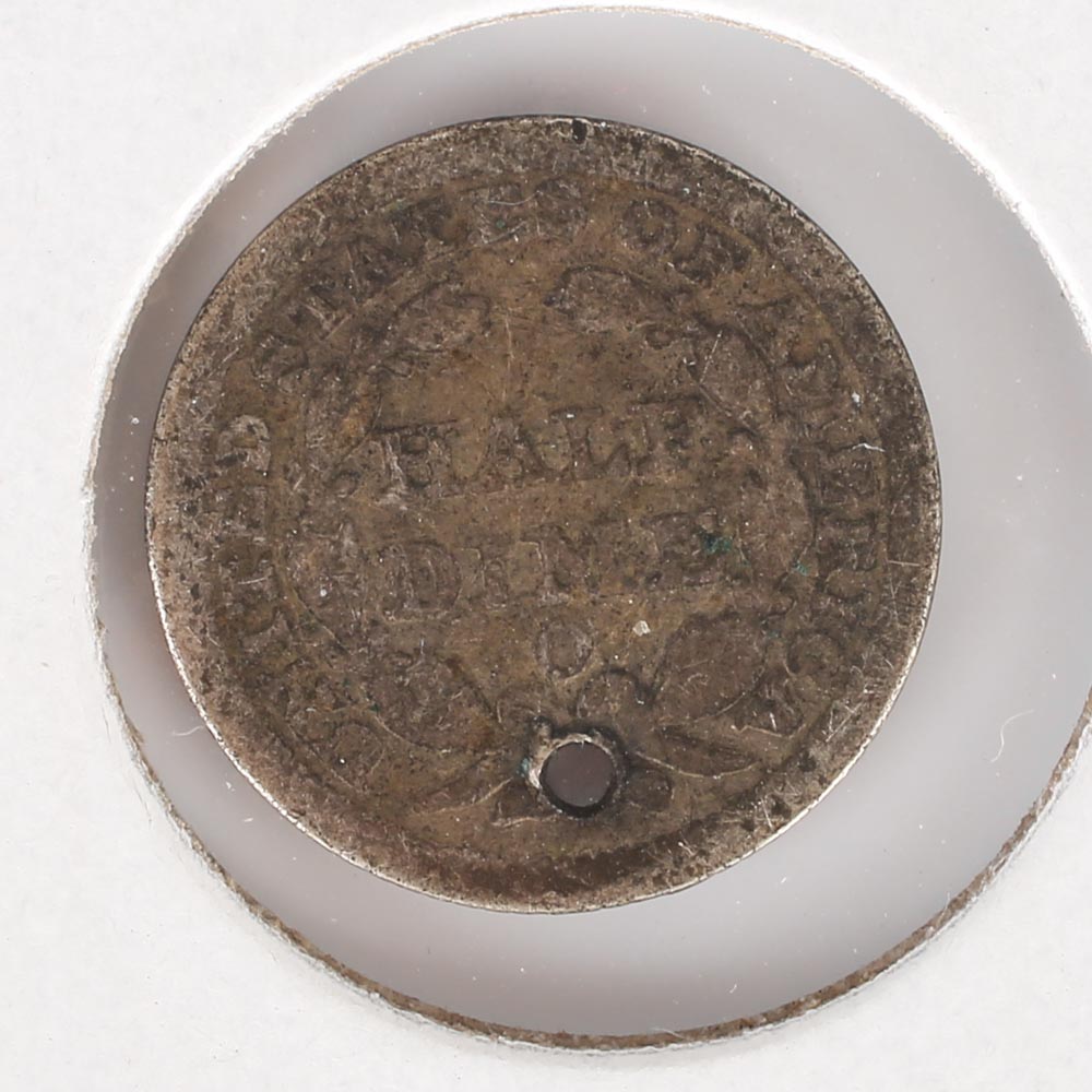 1852 O Seated Liberty Half Dime