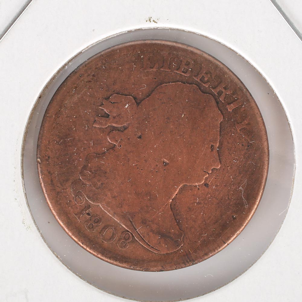 1808 Draped Bust Half Cent