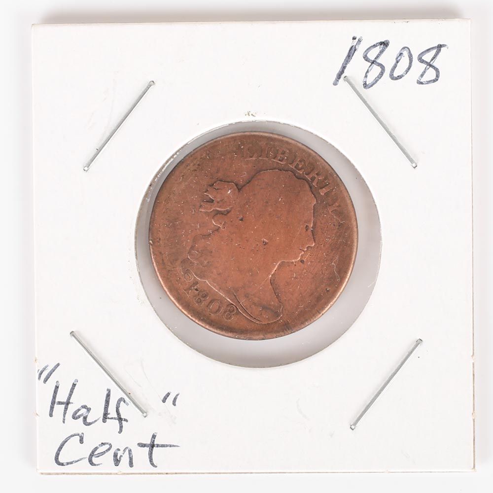 1808 Draped Bust Half Cent