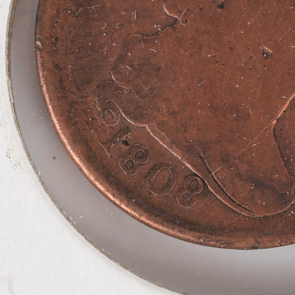 1808 Draped Bust Half Cent