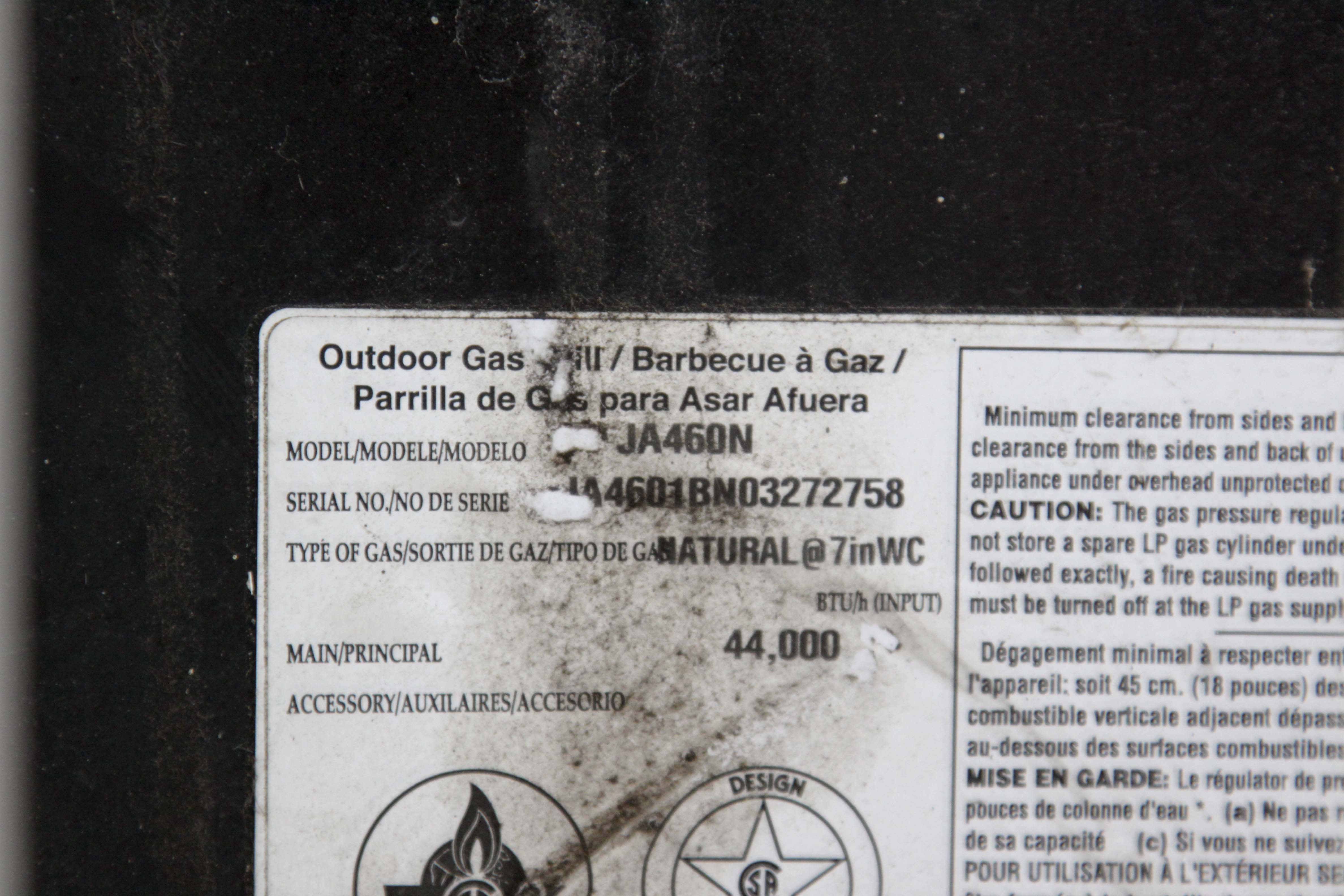 Jenn Air Outdoor Gas Grill