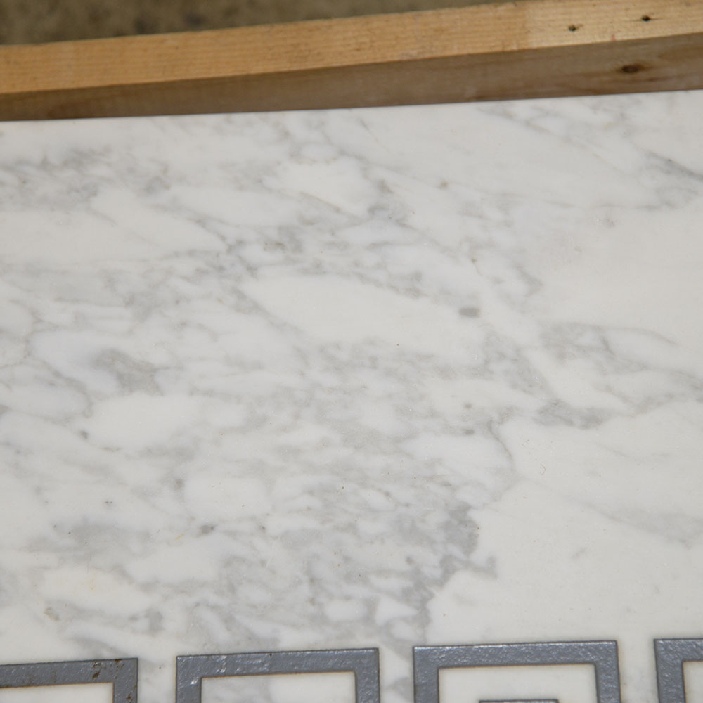 Marble Wall Shelf With Foliate Brackets