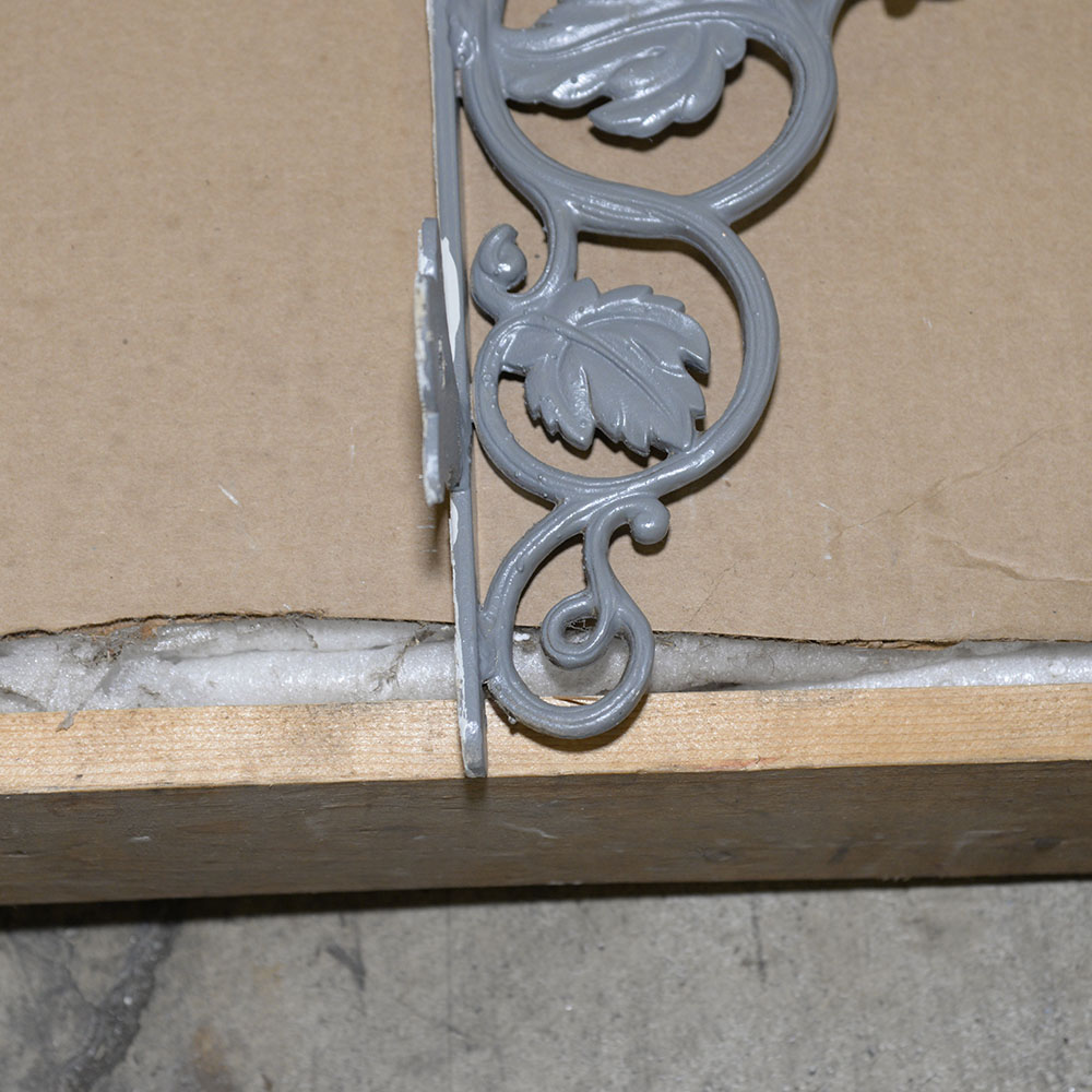 Marble Wall Shelf With Foliate Brackets