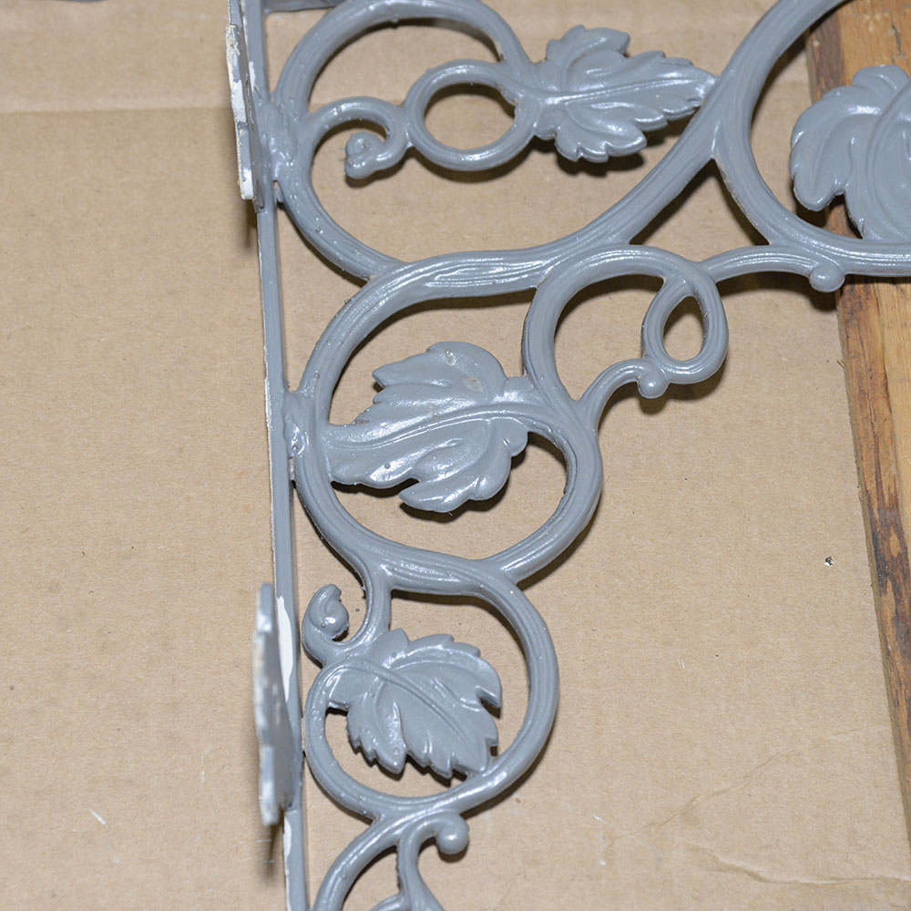 Marble Wall Shelf With Foliate Brackets