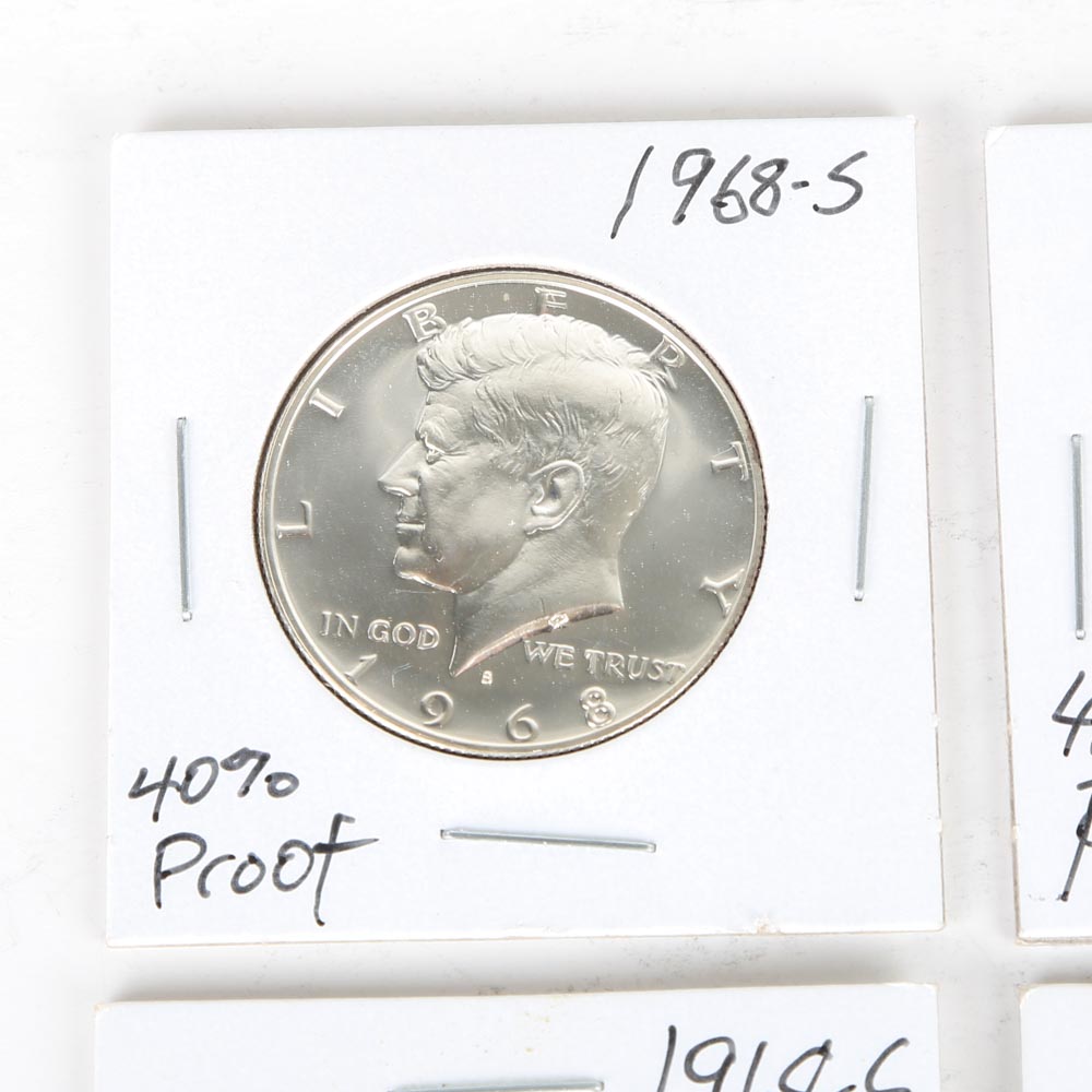 1968 S Kennedy Half Dollar Proof Coins