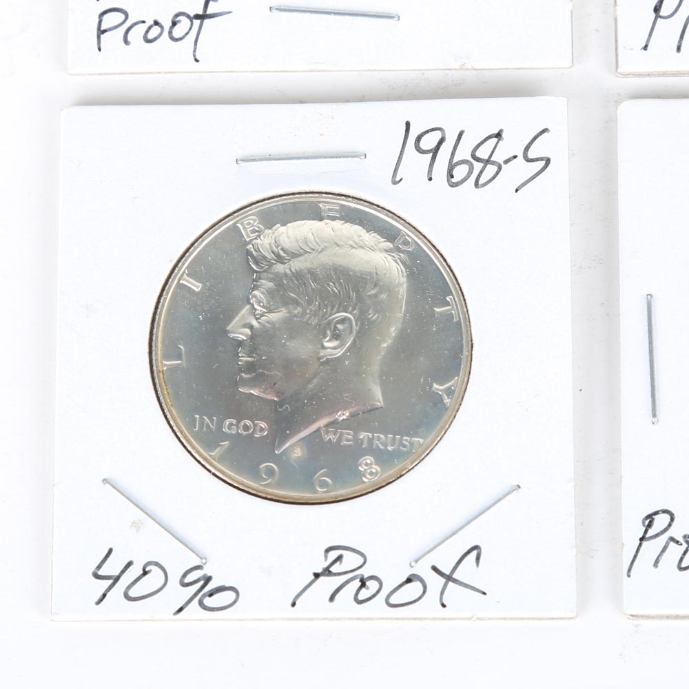 1968 S Kennedy Half Dollar Proof Coins