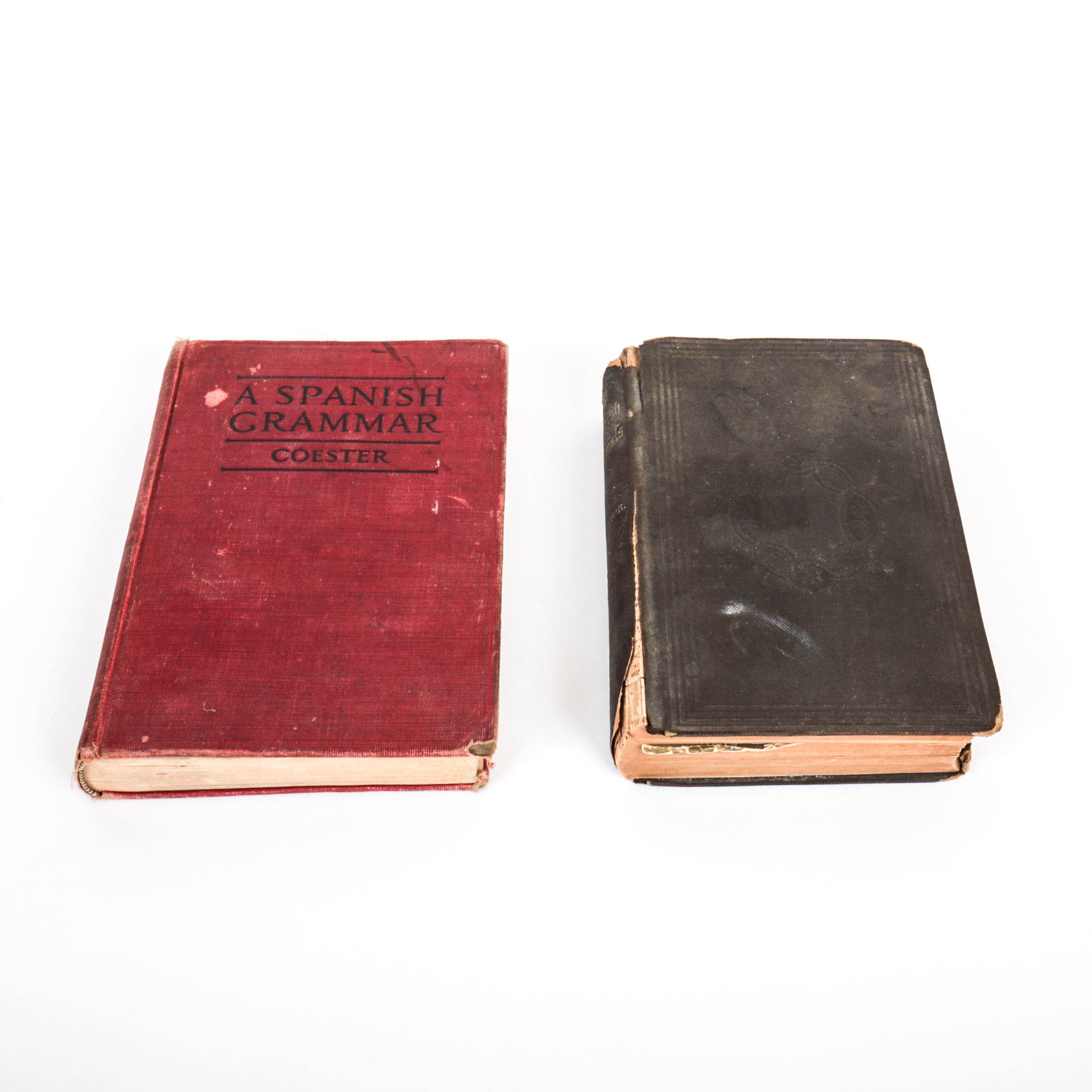 Antique Books "The British Essayists" and "A Spanish Grammar"