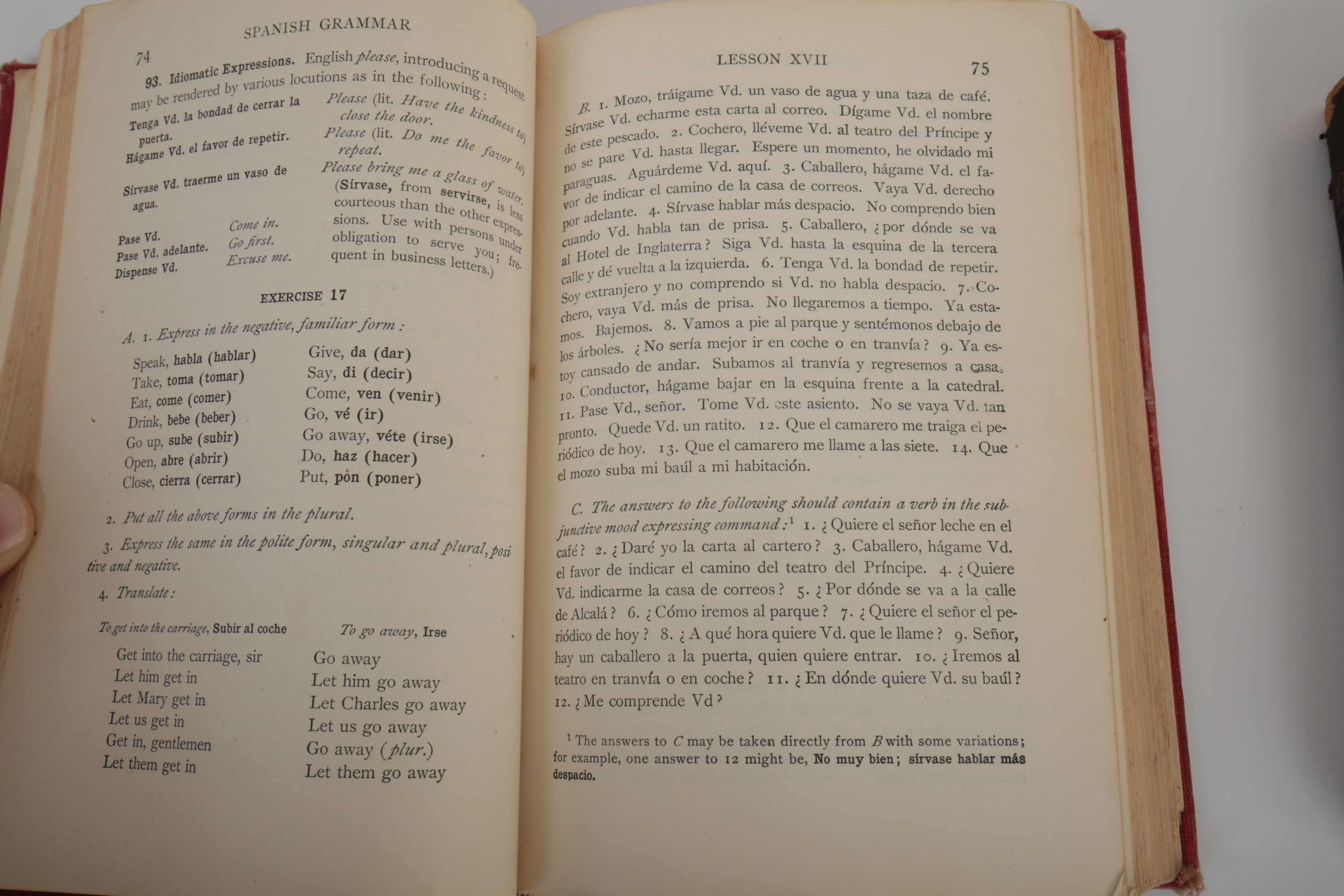 Antique Books "The British Essayists" and "A Spanish Grammar"