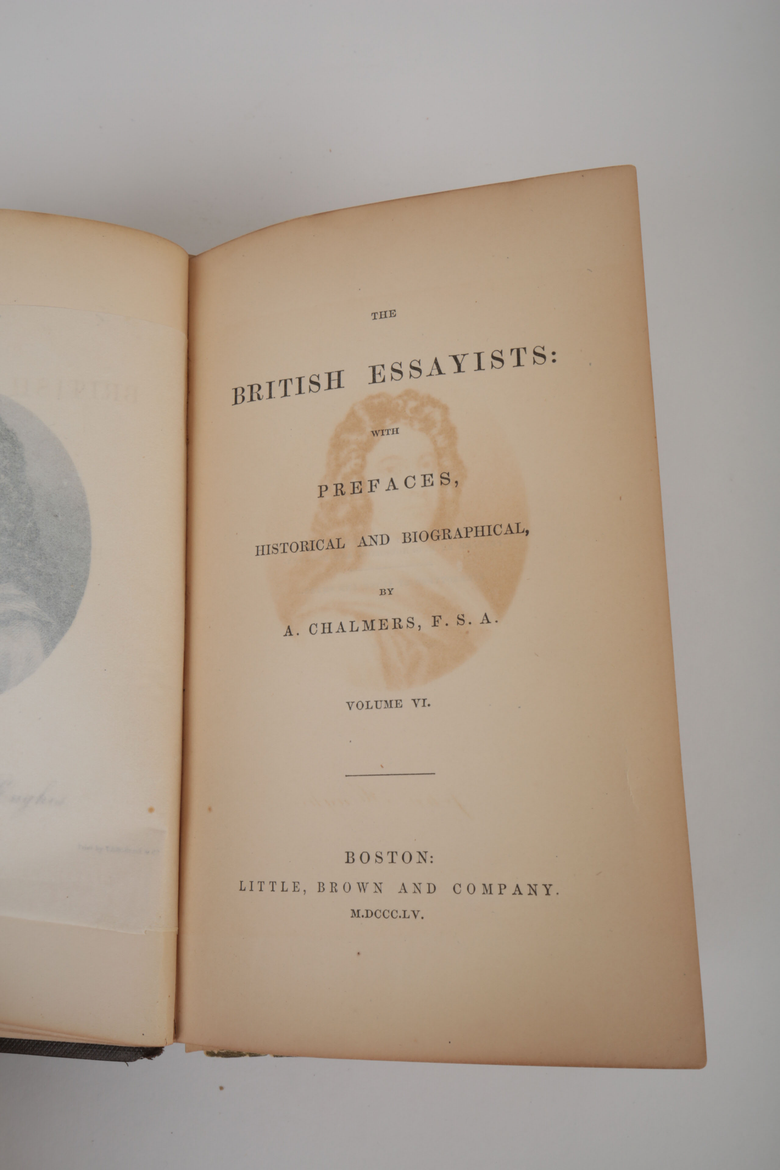 Antique Books "The British Essayists" and "A Spanish Grammar"
