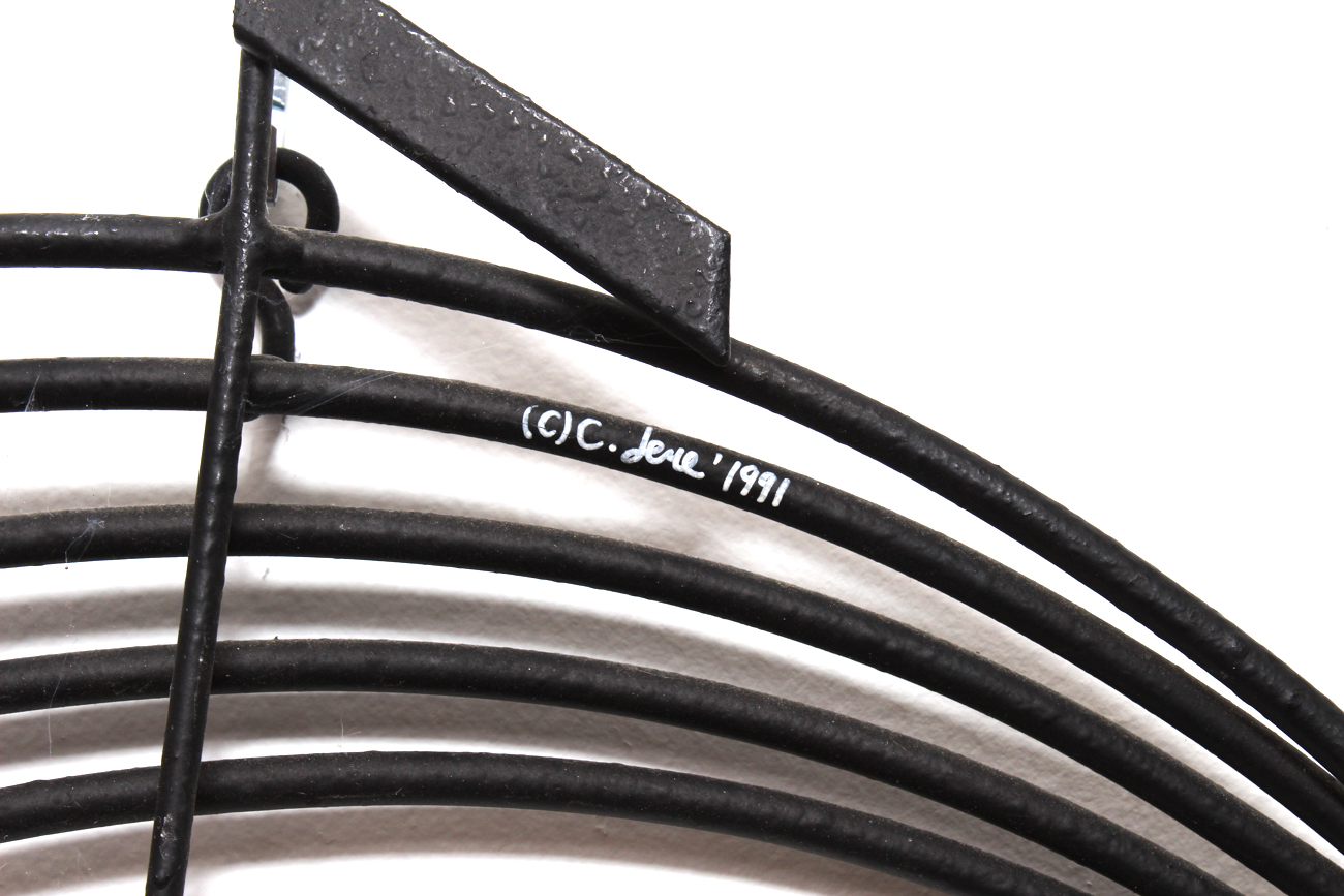 Signed Musical Note Wall Hanging by Curtis Jere